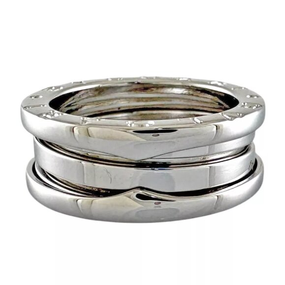 BVLGARI Ring US 6 EU52 K18 white gold B-zero.1 3 bands - Picture 3 of 6